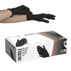 Defender Safety DSG-BNS-01, Nitrile Disposable Gloves, 4 Mil Palm, Nitrile, Powder-Free, L, 100 PK, Black DSG-BNS-01-L